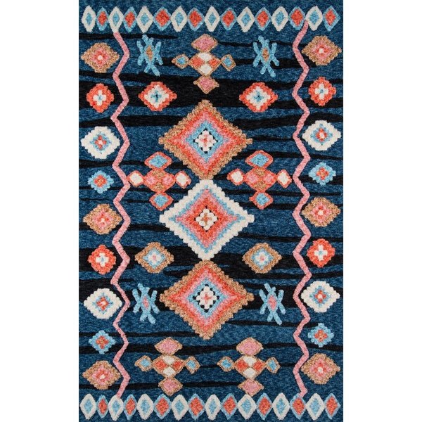 Momeni Margeux Chinese Machine Made Area Rug, Navy - 2 x 3 ft. MARGEMGX-4NVY2030